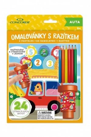 Omalovánky s razítkem CONCORDE Auta