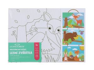 Malování na plátno CONCORDE Lesní zvírátka