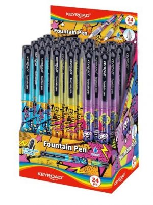 Plnicí pero KEYROAD Tattoo, displej, asort