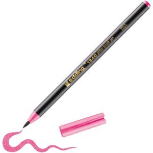 Štetcový popisovac EDDING 1340, trpytive ružový