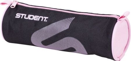 Penál ICO Student, cerný-pastelove ružový