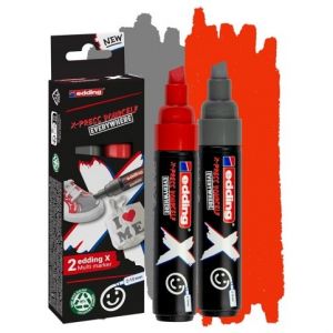 Multimarker X EDDING 6900/2, šedá a cervená