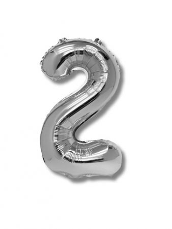 Balónek CONCORDE fóliový 40cm, c.2, stríbrná