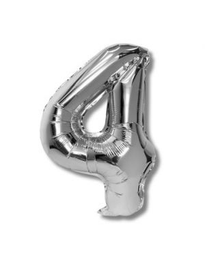 Balónek CONCORDE fóliový 40cm, c.4, stríbrná