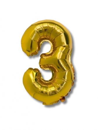 Balónek CONCORDE fóliový 40cm, c.3, zlatá