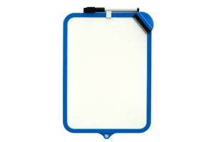 Oboustranne stíratelná tabulka CONCORDE, 19 x 29 cm, modrá