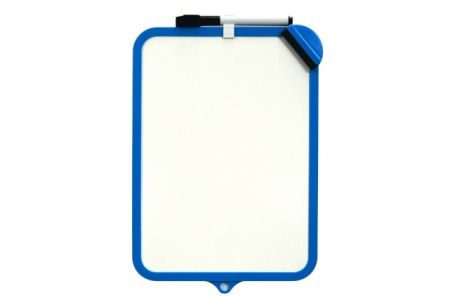 Oboustranne stíratelná tabulka CONCORDE, 19 x 29 cm, modrá