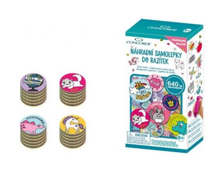 Náhradní samolepky CONCORDE do razítek, asort