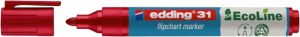 Popisovac na flipchart EDDING 31 EcoLine, cervený