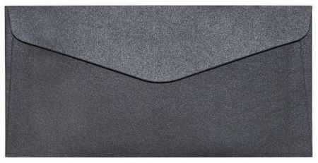 Ozdobné obálky Pearl - DL, 150 g/m2, perleťově černé             