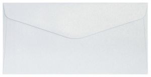 Ozdobné obálky Pearl - DL, 150 g/m2, perleťové, bílé, 1ks
