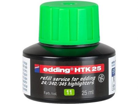 Inkoust do zvýraznovacu EDDING HTK 25, zelený