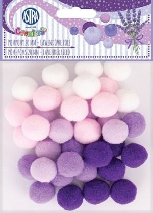 Bambule 20 mm fialové odstíny