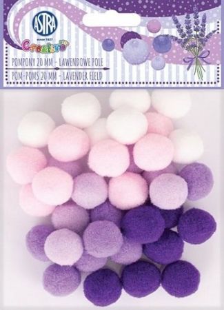 Bambule 20 mm fialové odstíny