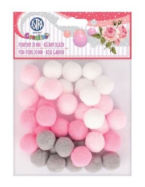 Bambule 20 mm růžové odstíny