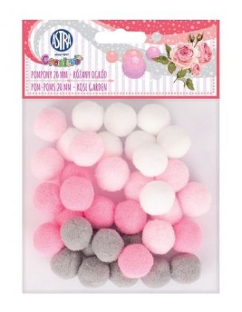 Bambule 20 mm růžové odstíny