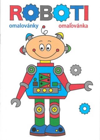 Omalovánky A5 Roboti
