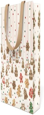 Vánoční papírová taška Anna Style TX6 158 láhev