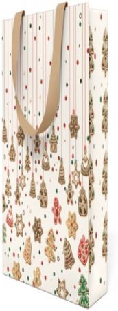 Vánoční papírová taška Anna Style TX6 158 láhev