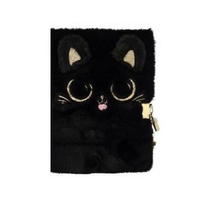 Památník plyšový A5 se zámkem - Kitty Black II