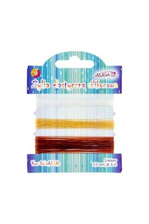 Vlasec elastický 0,5 mm 3 barvy mix