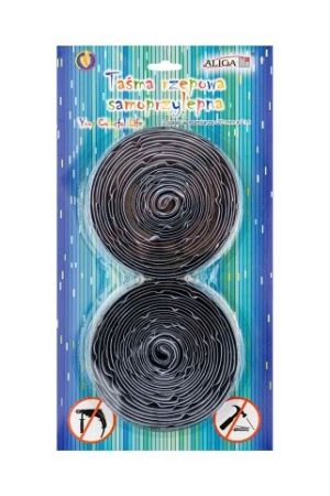 Suché zipy - lepící páska 20 mm x 20 m 2 ks černá