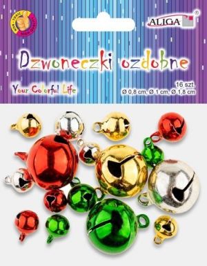 Rolničky MIX barev a velikosti 16 ks