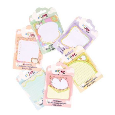 Bloček samolepící Strigo 73 x73 mm 20ks mix