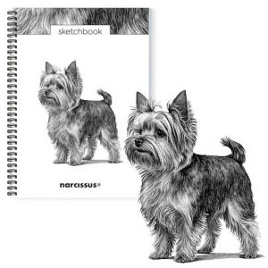 Skicovací notes A4 SP 60l čistý PES Yorkshire Terrier