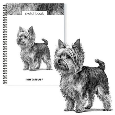 Skicovací notes A4 SP 60l čistý PES Yorkshire Terrier