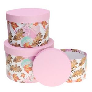 Krabice kulatá sada 3 ks