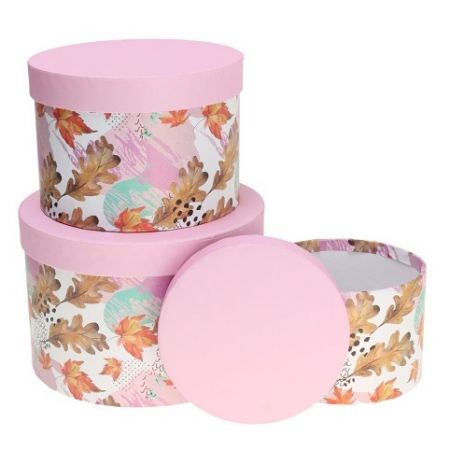 Krabice kulatá sada 3 ks