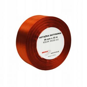 Atlasová stuha 12 mm měděná - 161