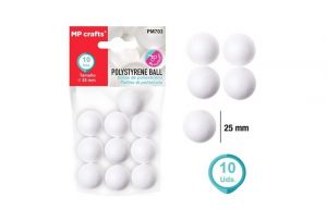Polystyrénové koule 2,5 cm 10 ks