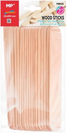 Dřívka 2,5 x 20 cm 20 ks natur