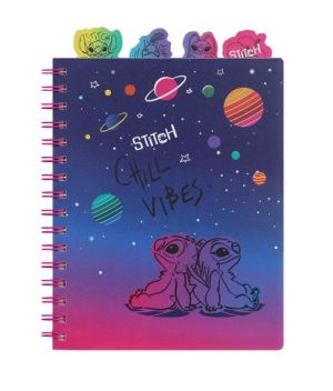 Spirálový notes A5 100 listů Stitch Chill Vibes