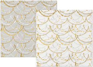 Papírový ubrousek Airlaid Reverse Design Festive Garland