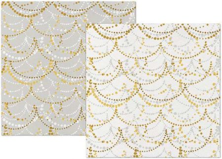 Papírový ubrousek Airlaid Reverse Design Festive Garland