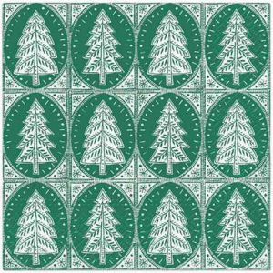 Ubrousky PAW Dekor L (20ks) Pattern Christmas green