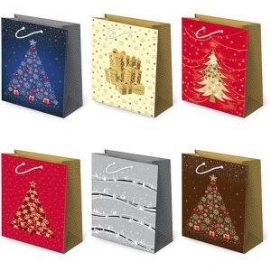 Vánoční papírová taška T-16L Avantgarde sestava S2