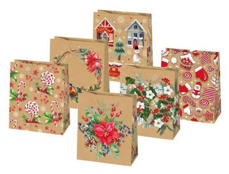 Vánoční papírová taška Pol-Mak T4Eko 71