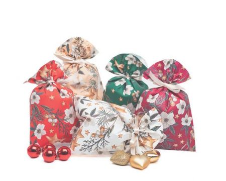 Vánoční sáček White Christmas 35 x 50 cm