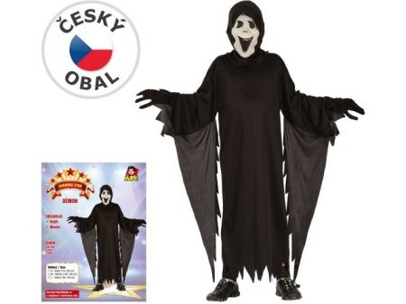 Šaty na karneval - démon, 120-130 cm