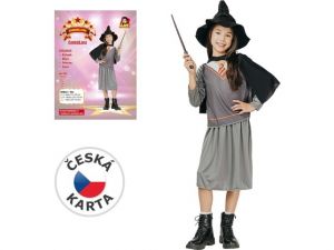 Šaty na karneval - čarodějnice, 120-130 cm