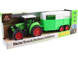 Traktor s přívěsem, 40 x 10 x 14cm