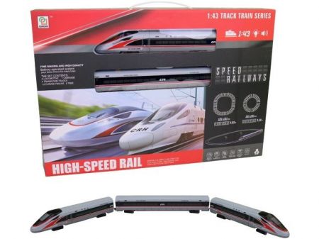 Vlaková souprava, na baterie, světlo a zvuk, 121 x 121 cm