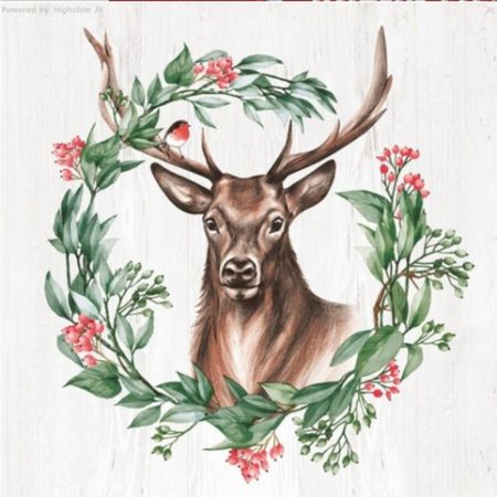 SDGW 0240 01 Great Deer in Wreath