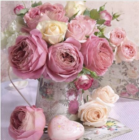 Pink roses in vintage vase SLOG 0482 01 (Růžové růže ve váze)