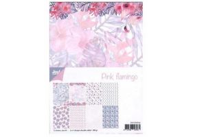 Sada papírů Pink flamingo A4,12 kusů
