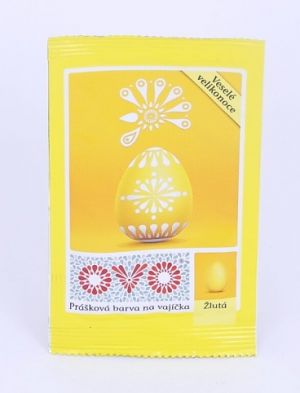 Vel.barvy na vajíčka-žlutá prášková 5g OVO